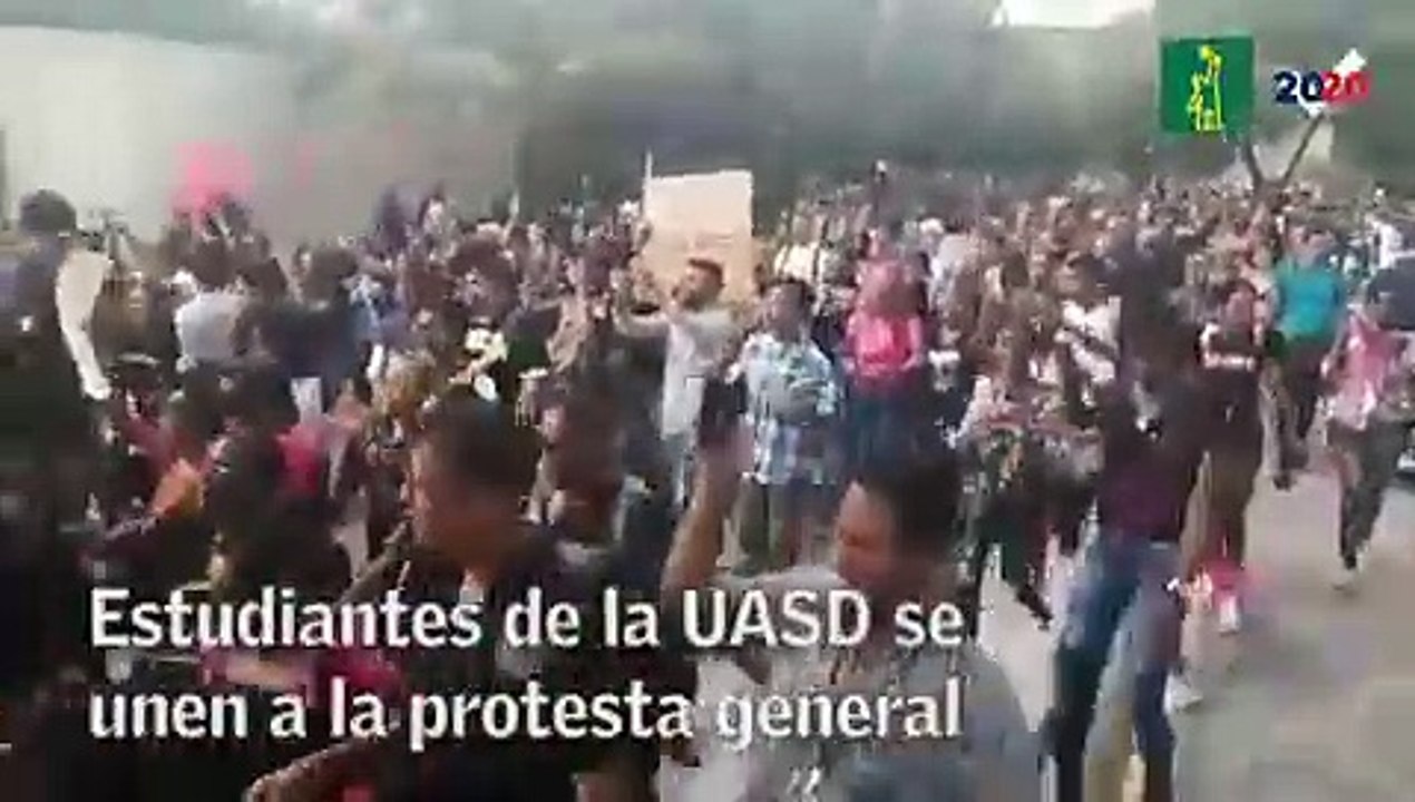 Estudiantes de la UASD se unen a las protestas generales