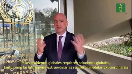 El mundo del fútbol se une para "echar a patadas el coronavirus"