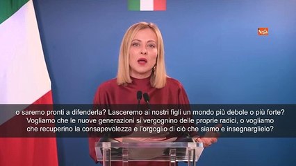 Meloni al Cpac: "Dio benedica le Nazioni libere del mondo"