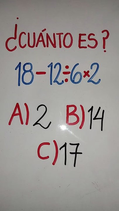 ¿Cuánto es el resultado?/Ejercicio elemental