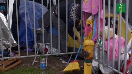 Unos 600 venezolanos siguen acampados en Chile pidiendo ser repatriados