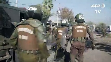 Violenta protesta en Chile por falta de alimentos durante cuarentena