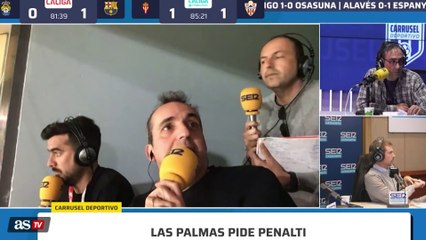 No hay penalti para Las Palmas por un fuera de juego previo