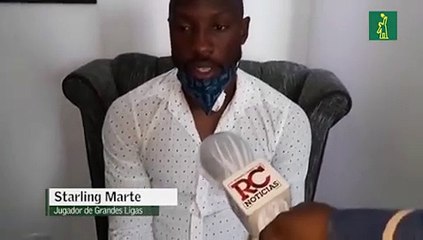 Starling Marte habla de su esposa