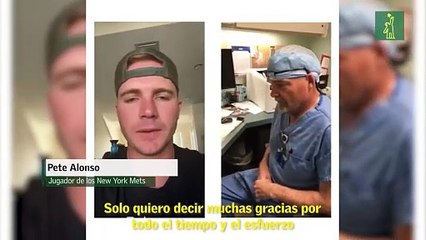 Mensaje de apoyo de Pete Alonso de los Mets ante Coronavirus