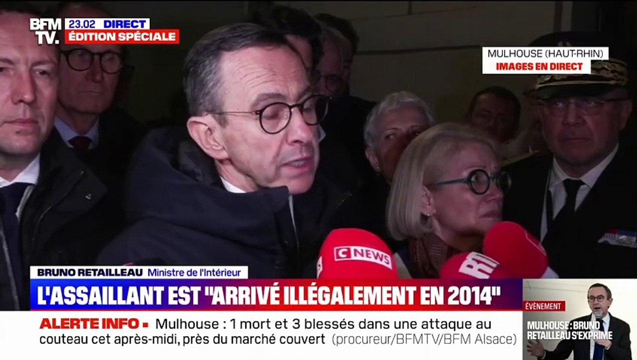 Attaque "terroriste" à Mulhouse, renvoi de sans-papiers algériens: Bruno Retailleau s'exprime