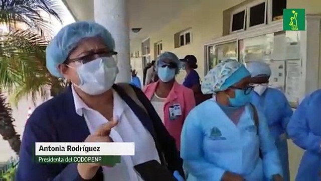 Presidenta del CODOPENF: Hay 29 pacientes para 4 enfermeras en una unidad de COVID-19