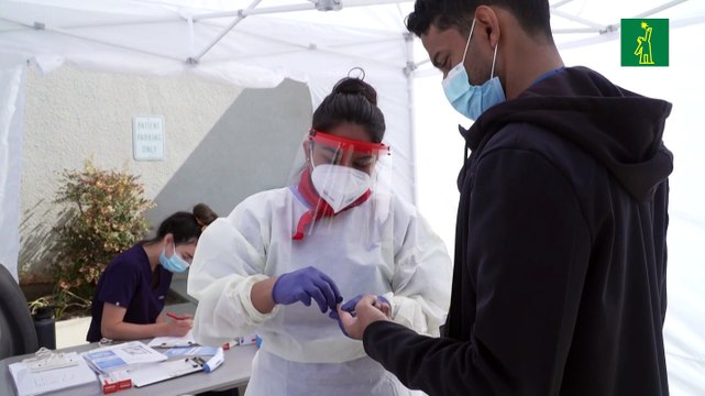 Pruebas rápidas de anticuerpos del coronavirus dan paz mental en Los Ángeles