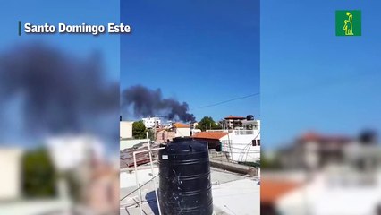 Se registra incendio en Santo Domingo Este