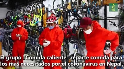 Comida gratuita sobre ruedas en Nepal