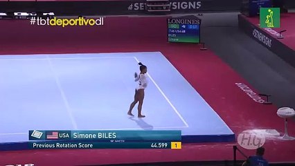 #TBT: Simone Biles cierra Mundial de Gimnasta 2019 con cinco oros y récord histórico de medallas