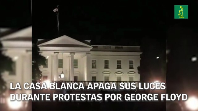 Este domingo La Casa Blanca apaga sus luces, mientras cientos de manifestantes
