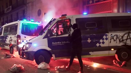 Nuevos disturbios en protestas en Barcelona contra el encarcelamiento del rapero Hasél