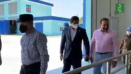 Danilo Medina supervisa la Planta de Tratamiento de Aguas Residuales Mirador Norte-La Zurza