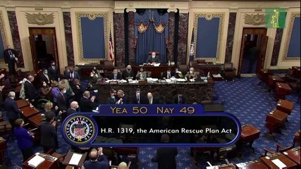 El plan de estímulo de Biden supera la etapa decisiva del Senado