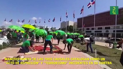 Manifestantes de las tres causales catalogan como un "acto de represión" y "terrorismo" incidentes en su contra.