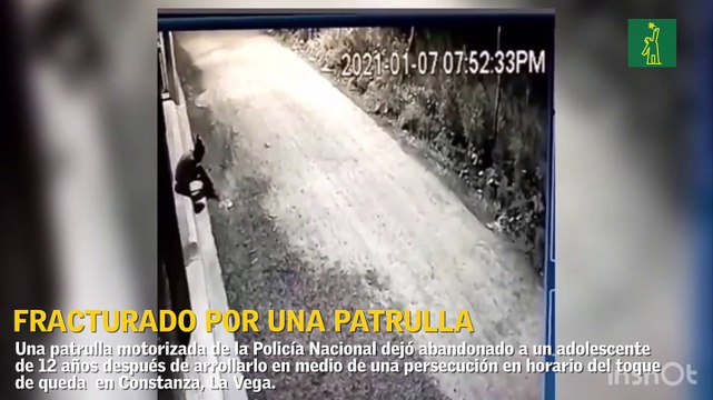 Niño atropellado por patrulla policial en residencial presenta fractura en piernas