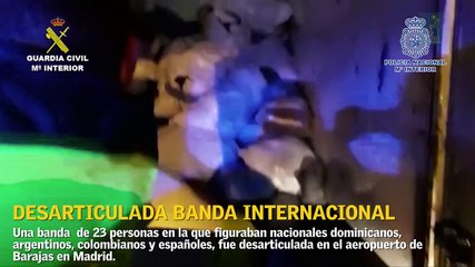 Dominicanos entre miembros de una banda que introducía cocaína a España desde Bolivia
