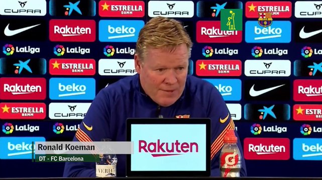 Koeman: Mesi es libre de decidir lo que él quiere y no veo que sea un problema que aún no lo haga .