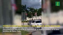 Video recoge trifulca entre vacacionistas y seguridad de hotel en Bávaro