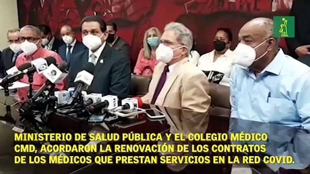 El Ministerio de Salud Pública y el Colegio Médico Dominicano ( CMD) llegaron a unos acuerdos.
