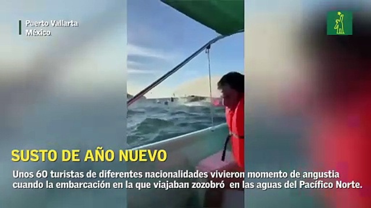 Embarcación con 60 turistas a bordo zozobra en México