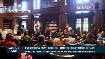 Momen Presiden Prabowo Temui para Tokoh & Pemimpin Redaksi, Gelar Diskusi-Makan Siang Bersama