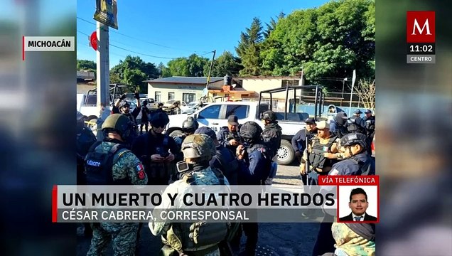 Ataque armado contra policías y ejército deja un muerto y cuatro heridos en Tingüindín, Michoacán