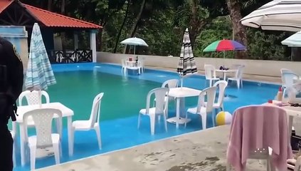 Video completo del apresamiento del hombre en la villa frente a su familia