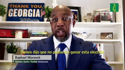 El demócrata Warnock gana uno de los 2 escaños del Senado en Georgia