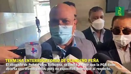 Termina interrogatorio de Diandino Peña en la Procuraduría.