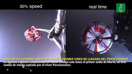 NASA revela primer audio de Marte y el primer video de llegada del Perseverance