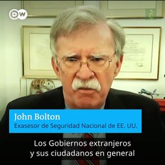"Trump es una aberración en la política estadounidense. Es una anomalía", según John Bolton