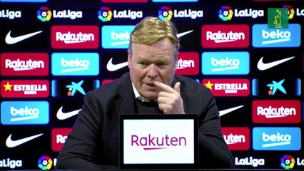 Koeman: "Claro que estoy muy decepcionado, quizá más todavía que el martes"