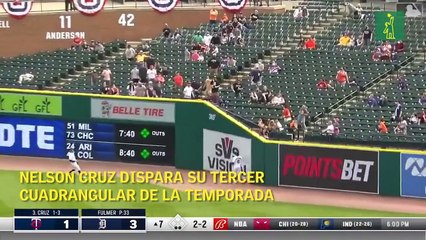 Nelson Cruz dispara su tercer cuadrangular de la temporada