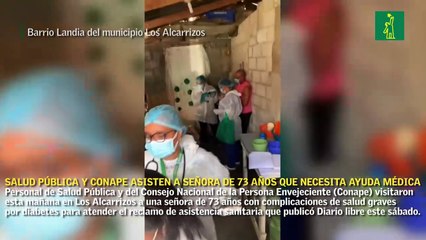 Salud Pública y Conape asisten a señora de 73 años que necesita ayuda médica