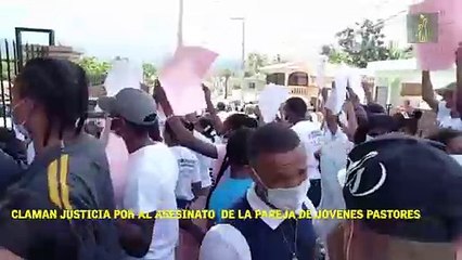 Claman justicia por al asesinato  de la pareja de jóvenes pastores