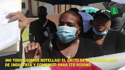 ¡No todos somos botellas! El grito de desvinculados de Industria y Comercio para Ito Bisonó