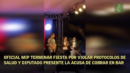Una oficial del MIP termina fiesta en la que participaba diputado por violentar protocolos contra COVID