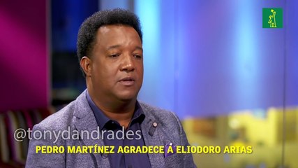 Pedro Martínez agradeció a Eliodoro Arias.