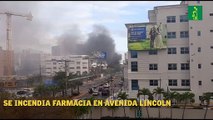 Se incendia farmacia en avenida Lincoln