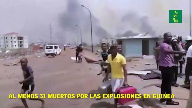 Al menos 31 muertos por las explosiones en Guinea Ecuatorial.