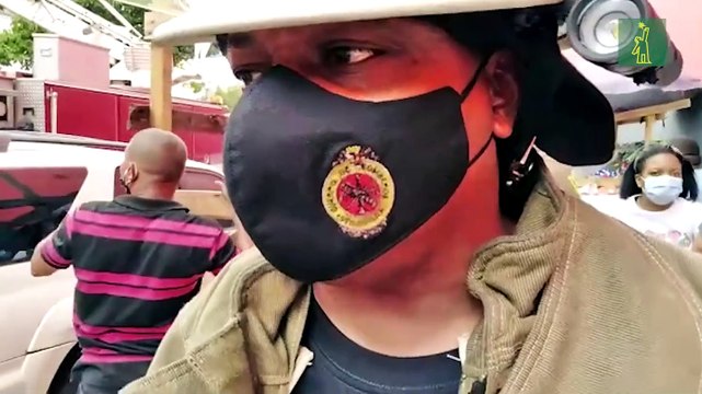 Jefe del cuerpo de bomberos del DN muestra los detalles sobre el incendio del almacén