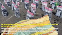 En operación conjunta ocupan 615 paquetes presumiblemente cocaína en costas de SPM y Azua