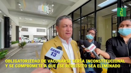 Obligatoriedad de vacunarse sería inconstitucional y se compromete a lograr que ese requisito sea eliminado.