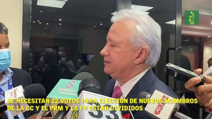 Se necesitan 22 votos para elección de nuevos miembros de la CC y el PRM y la FP están divididos.