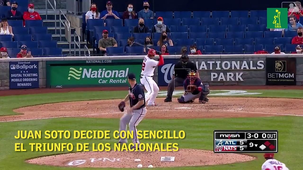Juan Soto decide con sencillo el triunfo de los Nacionales