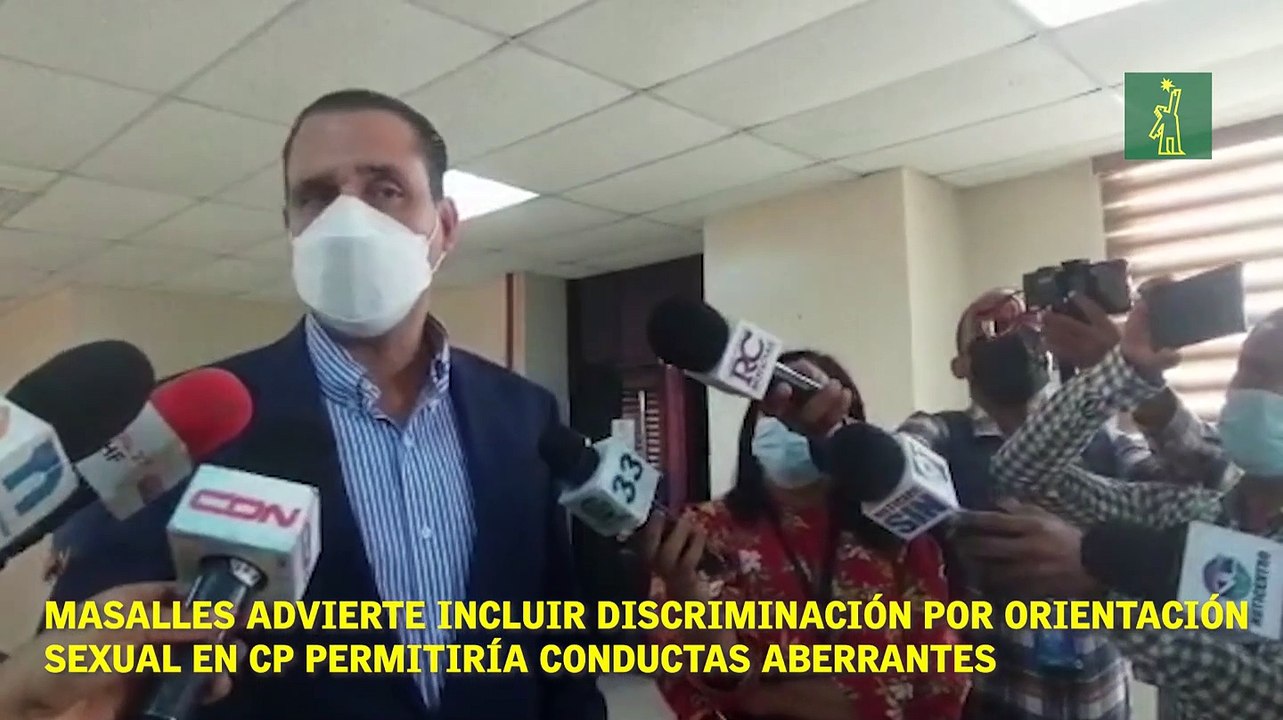 Masalles advierte incluir discriminación por orientación sexual en CP permitiría conductas aberrantes