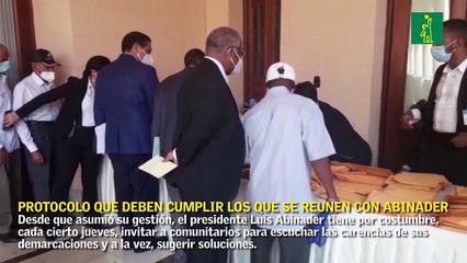 El protocolo que deben cumplir los ministros y comunitarios que asisten a las reuniones con Abinader