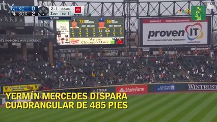 Yermín Mercedes dispara cuadrangular de 485 pies